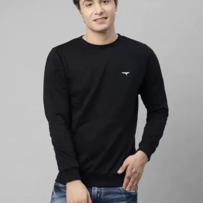 Men Full Sleeve Solid Sweatshirt