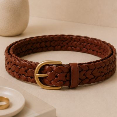 Braided Leather Belt