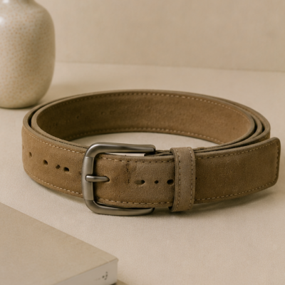 Suede Finish Casual Belt