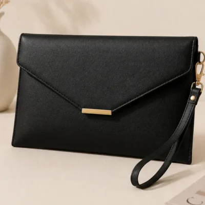Vegan Leather Clutch Bag